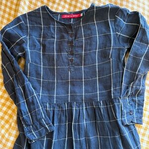 Pyne & Smith Blue Checkered Midi Dress